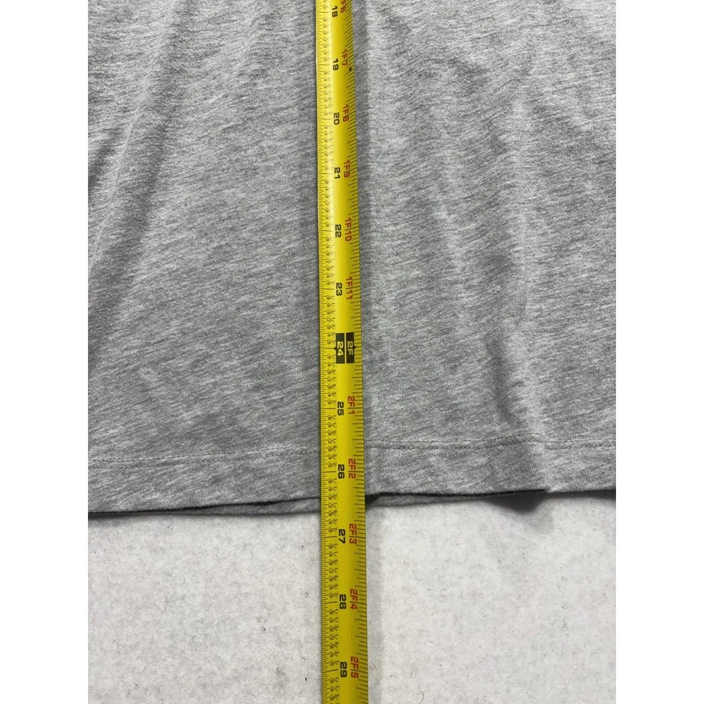 Michael Kors Shirt Mens Large Gray MK Logo Graphic Long Sleeve Crewneck Tee